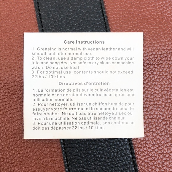 Vince Camuto Brown Vegan Luck Tote - Picture 8 of 9